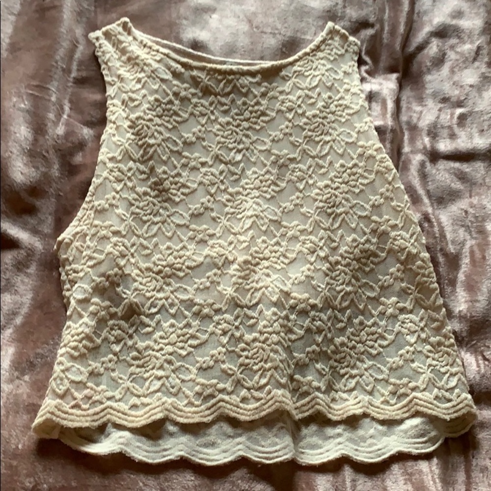 Lace Cropped Top